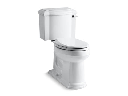 KOHLER K-3837-RA-0 Devonshire Two-Piece Elongated Toilet, 1.28 Gpf In White