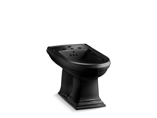 KOHLER K-4886-7 Memoirs Vertical Spray Bidet With 4 Faucet Holes In Black Black