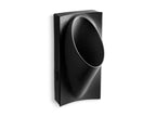 KOHLER K-4918-7 Steward Half-Stall Waterless Urinal - Black Black