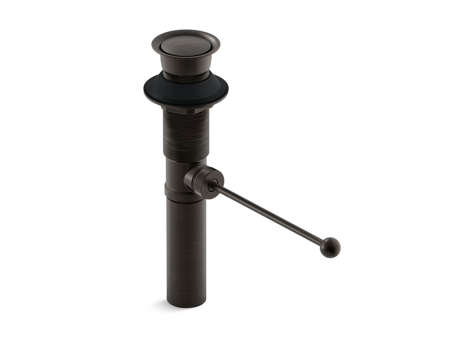 KOHLER K-7114-2BZ Premier Pop-Up Drain, Exposed, Without Overflow In Oil-Rubbed Bronze