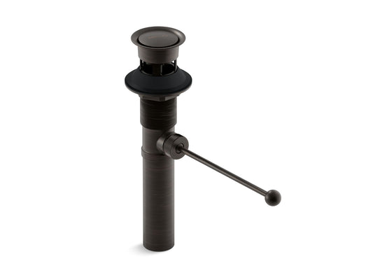 KOHLER K-7114-A-2BZ Premier Pop-Up Drain, Exposed, With Overflow In Oil-Rubbed Bronze