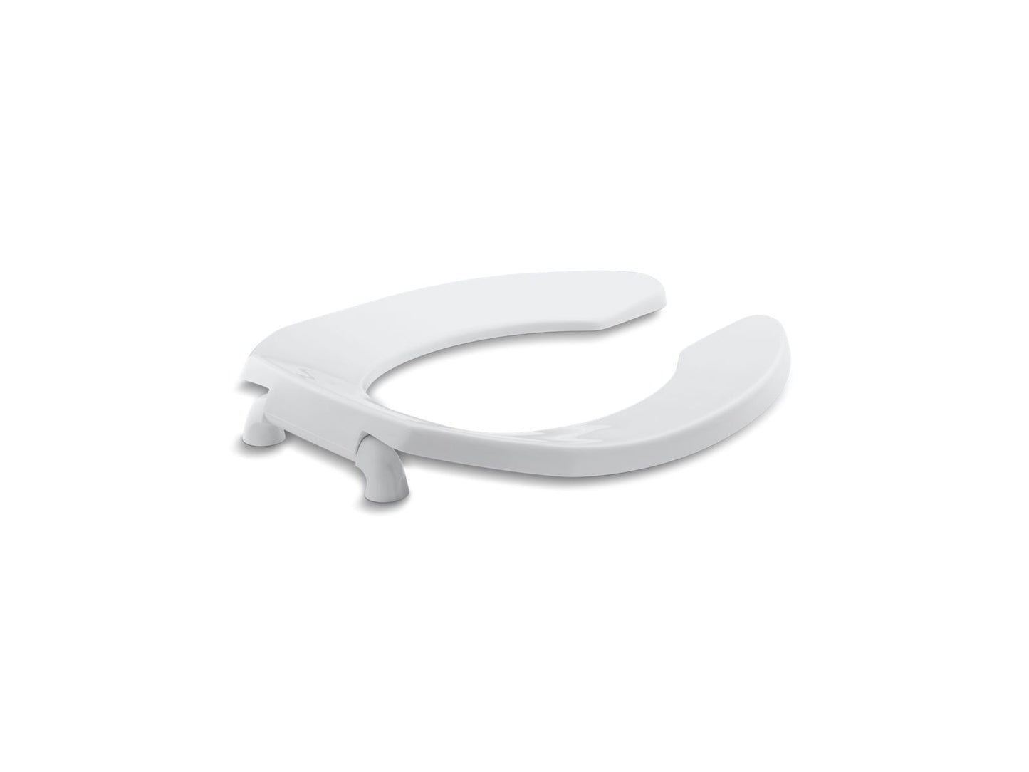 KOHLER K-4680-C-0 Lustra Round-Front Toilet Seat With Check Hinge In White