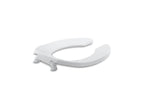 KOHLER K-4680-C-0 Lustra Round-Front Toilet Seat With Check Hinge - White
