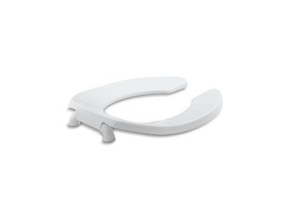 KOHLER K-4680-C-0 Lustra Round-front toilet seat with check hinge - White