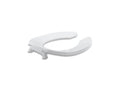 KOHLER K-4680-C-0 Lustra Round-Front Toilet Seat With Check Hinge - White