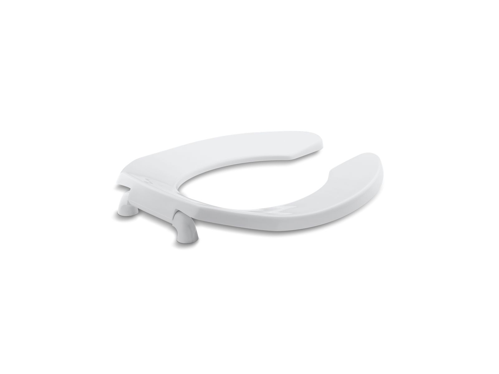 KOHLER K-4680-C-0 Lustra Round-Front Toilet Seat With Check Hinge - White