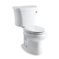 KOHLER K-3948-RA-0 Wellworth Two-Piece Elongated Toilet, 1.28 Gpf In White