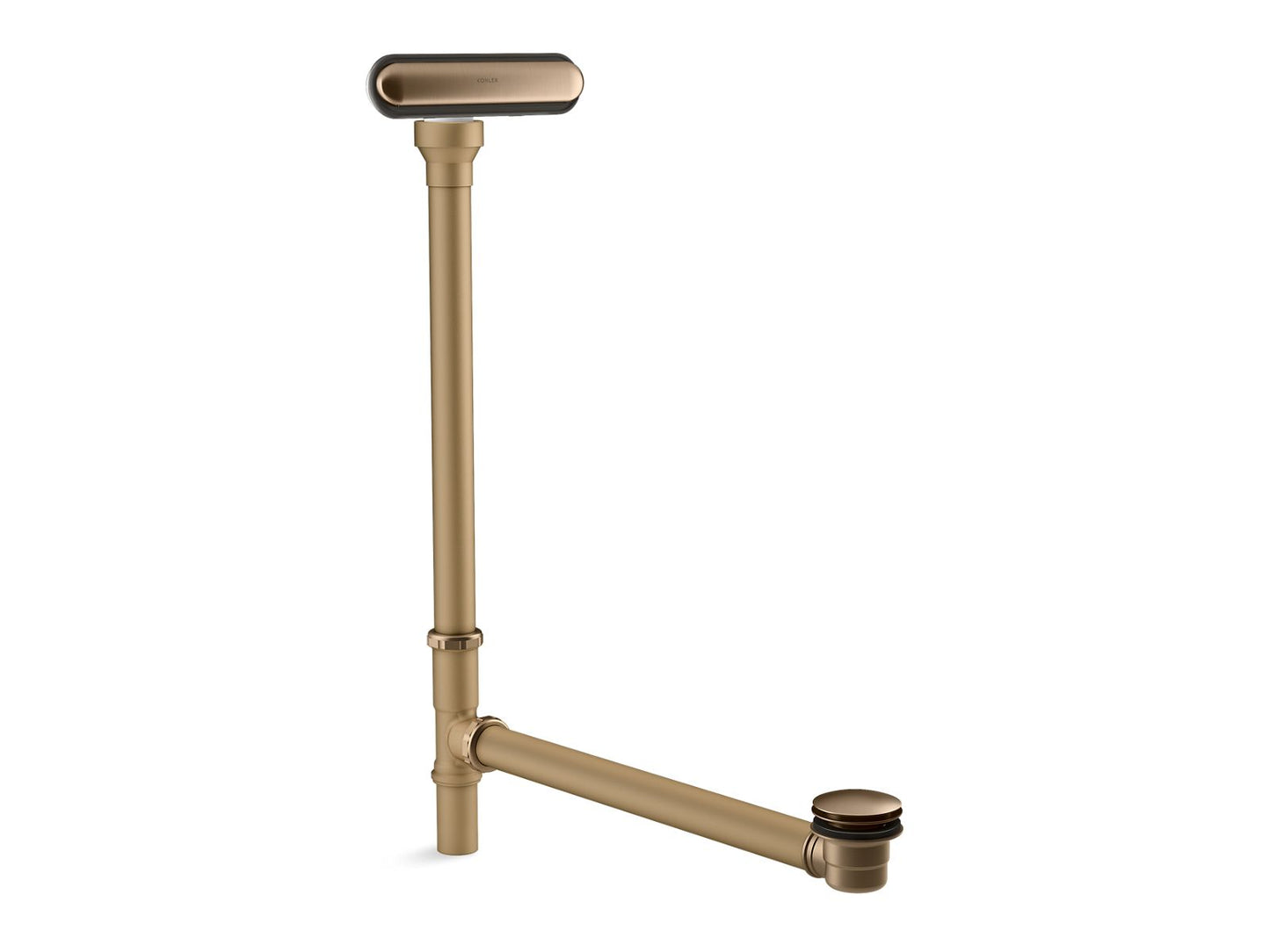 KOHLER K-7271-BV Clearflo Slotted Overflow Brass Bath Drain In Vibrant Brushed Bronze