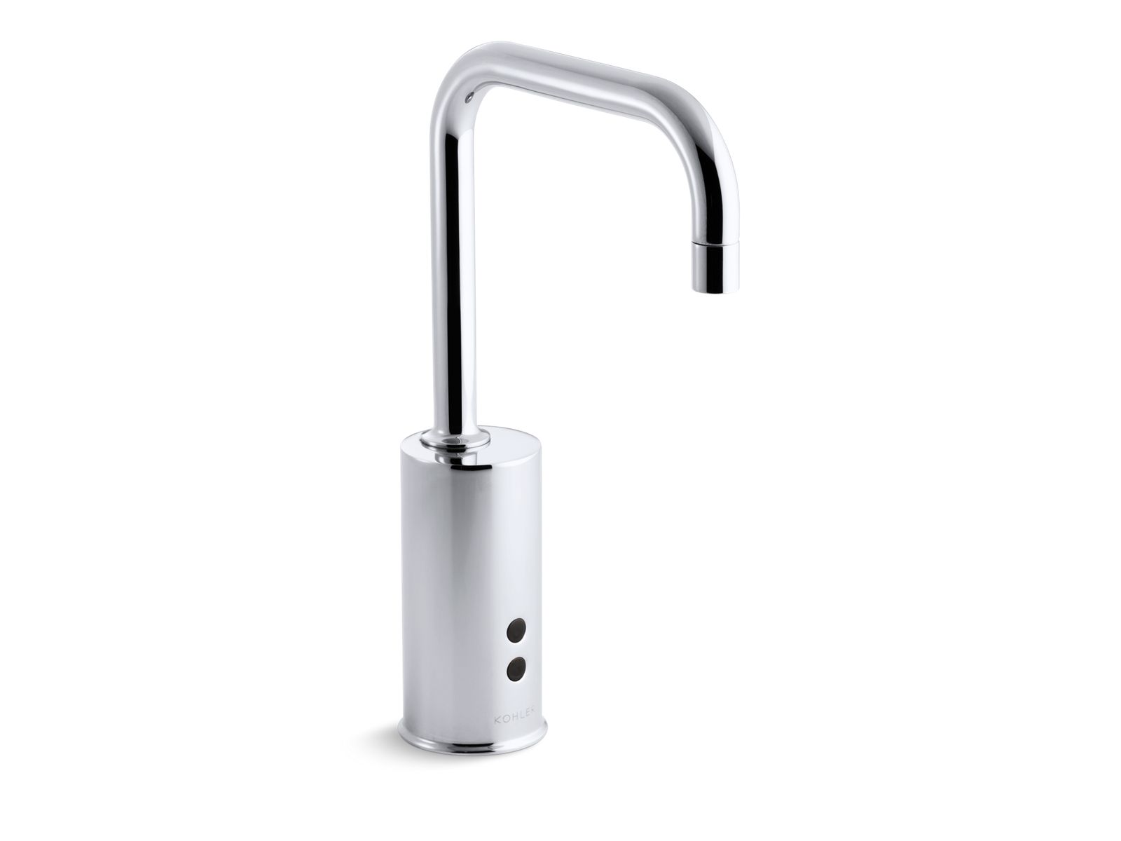 KOHLER K-7518-CP Gooseneck Touchless Faucet With Insight Technology, Hybrid-Powered - Polished Chrome
