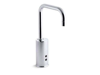 KOHLER K-7518-CP Gooseneck Touchless faucet with Insight technology, Hybrid-powered - Polished Chrome