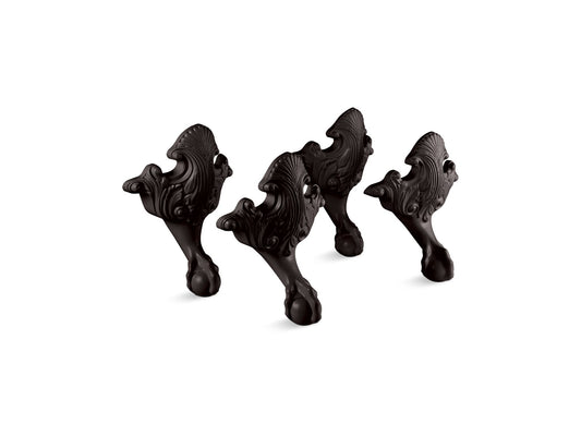 KOHLER K-1103-P5 Iron Works Historic ball-and-claw feet - Iron Black