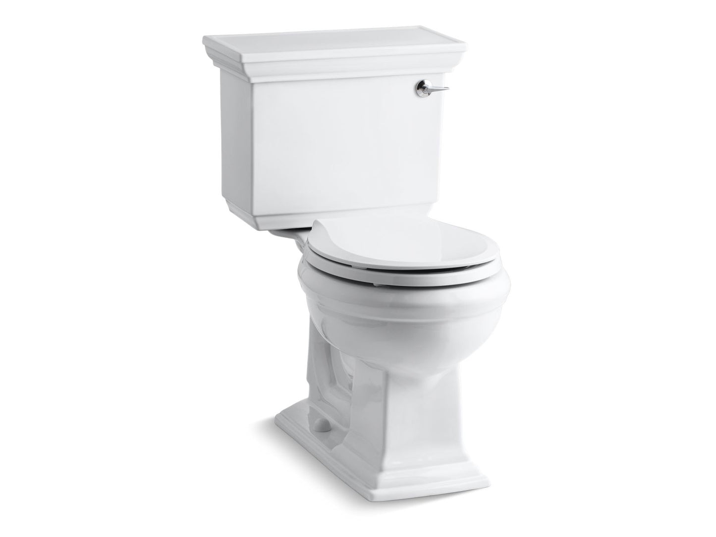 KOHLER K-3933-RA-0 Memoirs Stately Two-piece round-front toilet, 1.28 gpf - White