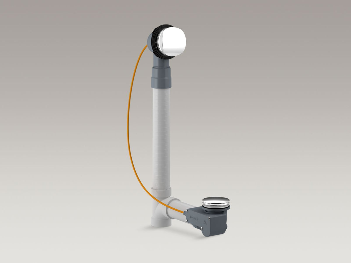 KOHLER K-37383-NA Pureflo Rough-In Cable Bath Drain, Pvc, 30" Cable With Tubing
