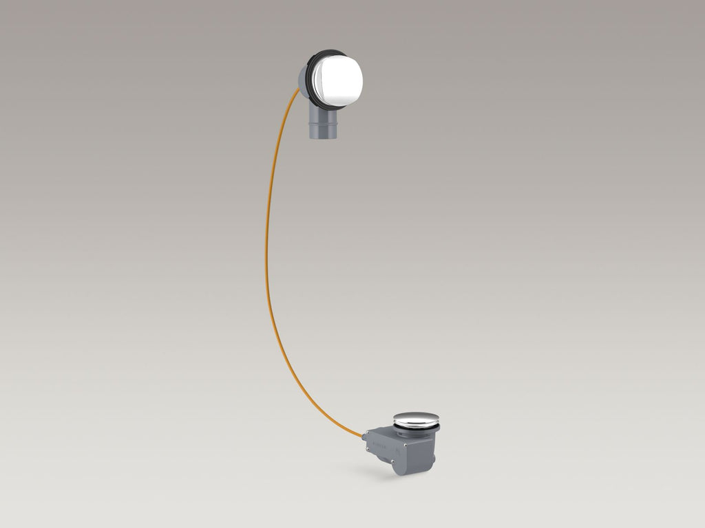 KOHLER K-37385-NA Pureflo Rough-In Cable Drain, Pvc, 45" Cable, Less Horizontal Tube