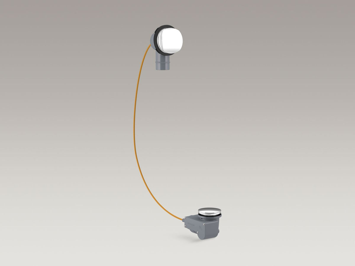 KOHLER K-37385-NA Pureflo Rough-In Cable Drain, Pvc, 45" Cable, Less Horizontal Tube