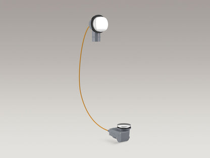 KOHLER K-37385-NA PureFlo Rough-in cable drain, PVC, 45" cable, less horizontal tube