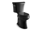 KOHLER K-3999-U-7 Highline Two-Piece Elongated Toilet, 1.28 Gpf - Black Black