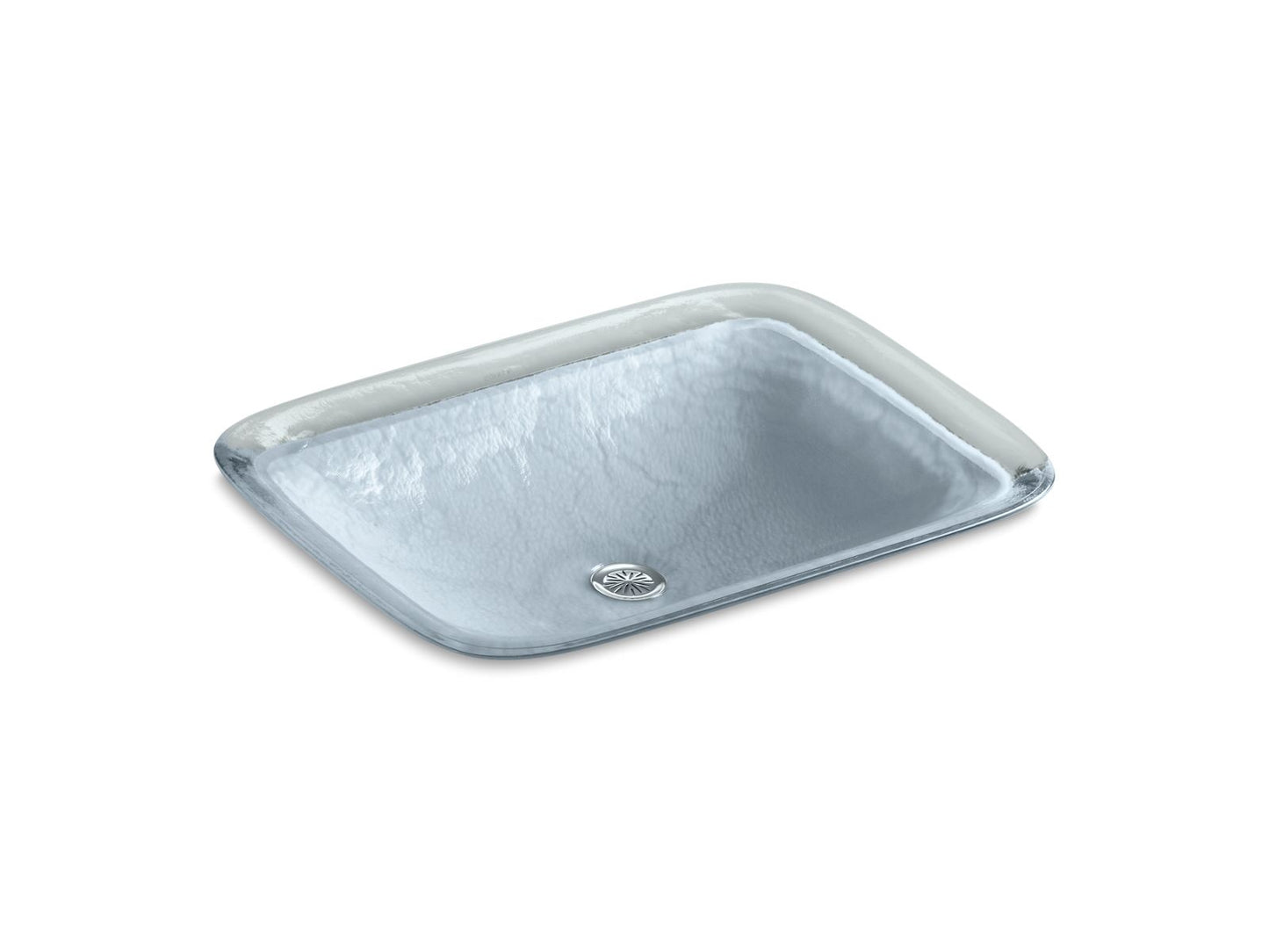 KOHLER K-2773-G1-B11 Inia 20-3/4" Rectangular Drop-In Bathroom Sink, No Overflow In Opaque Dusk