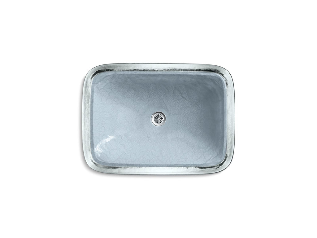 KOHLER K-2773-G1-B11 Inia 20-3/4" Rectangular Drop-In Bathroom Sink, No Overflow - Opaque Dusk
