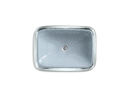 KOHLER K-2773-G1-B11 Inia 20-3/4" rectangular drop-in bathroom sink, no overflow - Opaque Dusk