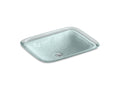 KOHLER K-2773-G2-B11 Inia 20-3/4" Rectangular Drop-In Bathroom Sink, No Overflow - Opaque Dew