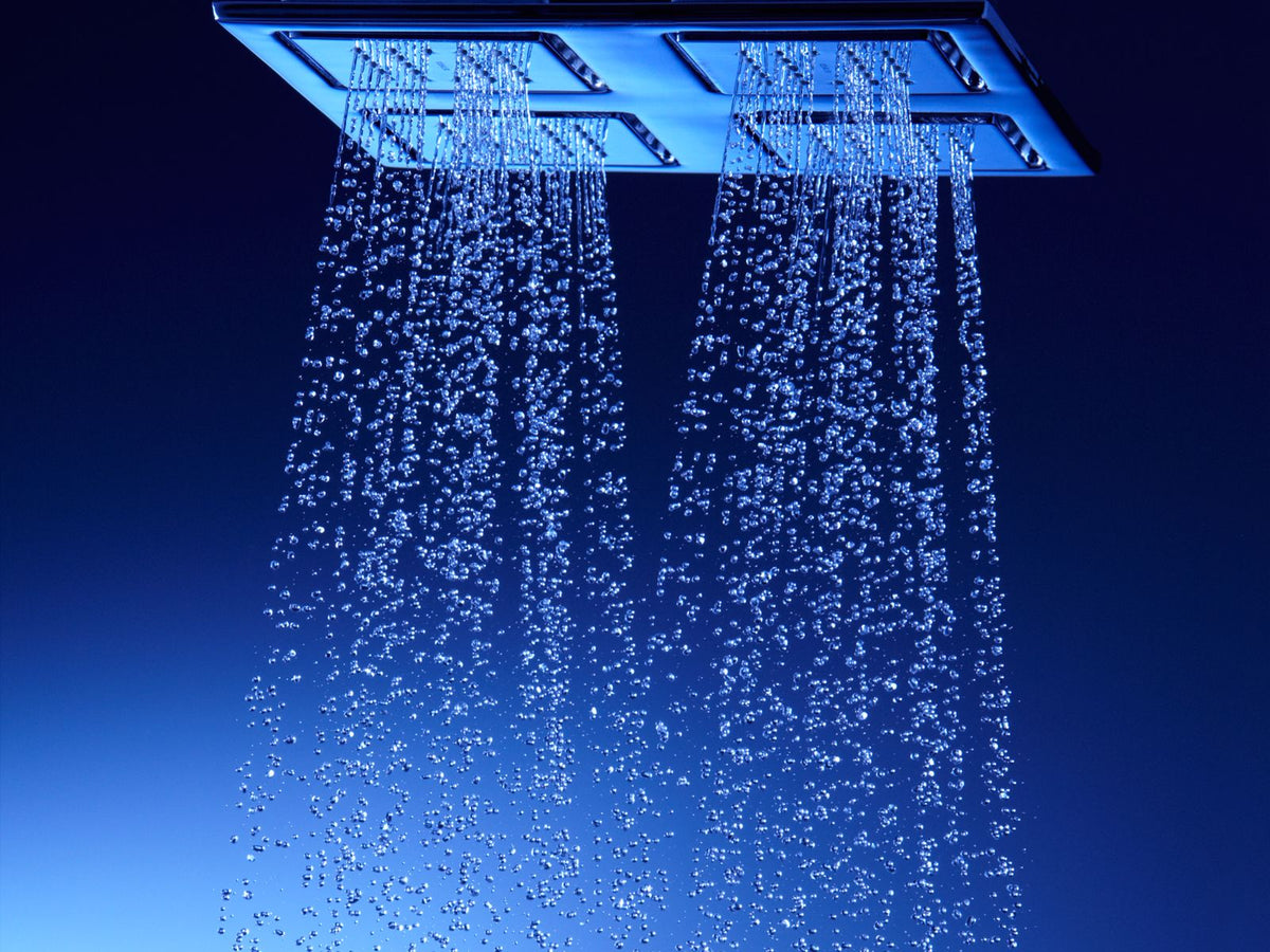 KOHLER K-98740-SN Watertile Rain Overhead Shower Panel With Four 22-Nozzle Sprayheads - Vibrant Polished Nickel