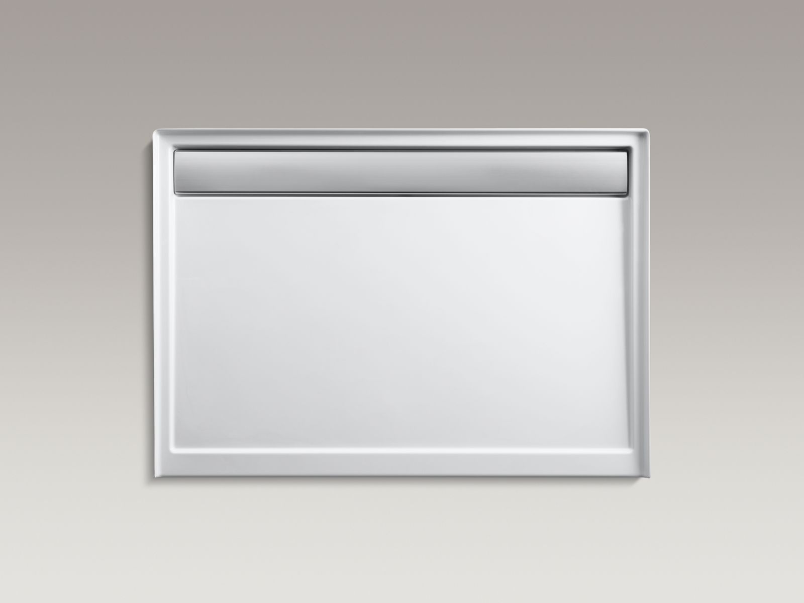 KOHLER K-9996-96 Groove 60" X 42" Alcove Shower Base, Rear Center Drain - Biscuit