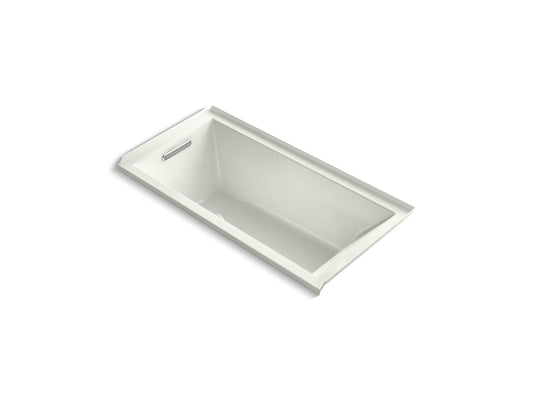 KOHLER K-1121-LW-NY Underscore 60" X 30" Alcove Bath With Bask Heated Surface, Left Drain In Dune