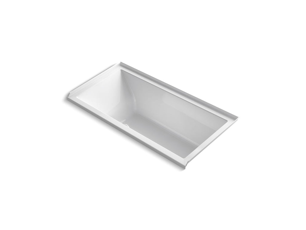 KOHLER K-1121-RW-0 Underscore 60" X 30" Alcove Bath With Bask Heated Surface, Right Drain - White