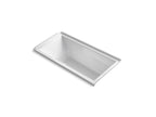 KOHLER K-1121-RW-0 Underscore 60" X 30" Alcove Bath With Bask Heated Surface, Right Drain - White