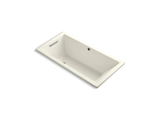 KOHLER K-1121-W1-96 Underscore 60" X 30" Drop-In Bath With Bask Heated Surface In Biscuit