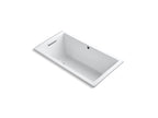 KOHLER K-1130-W1-7 Underscore 60" X 32" Drop-In Bath With Bask Heated Surface - Black Black