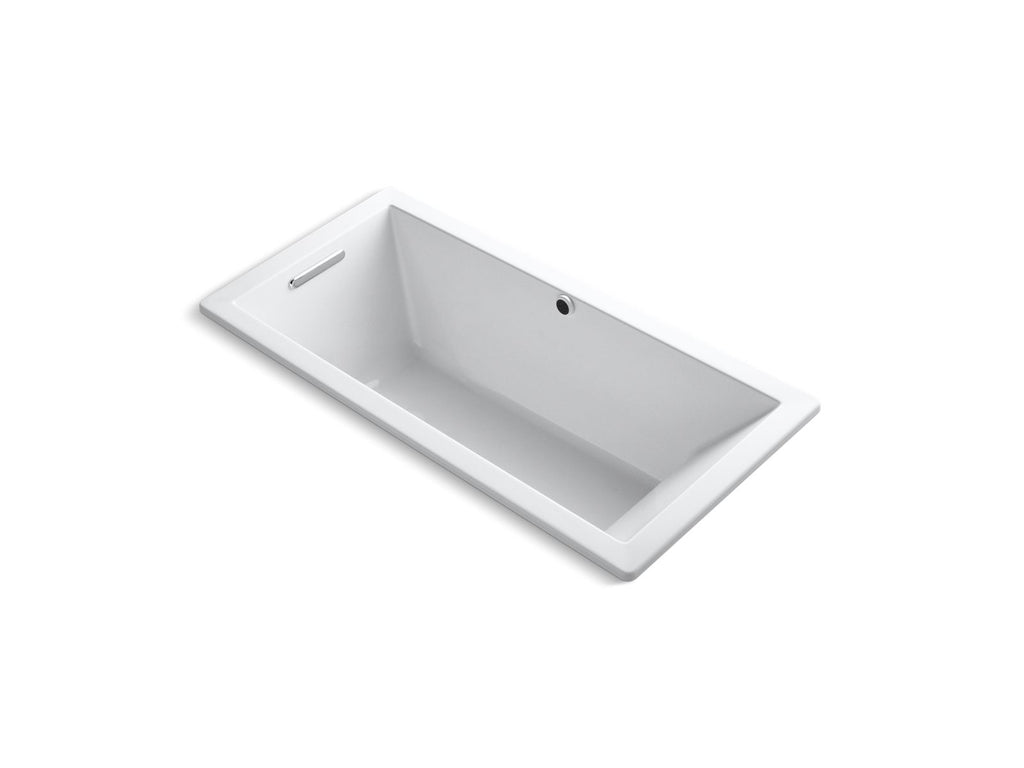 KOHLER K-1821-W1-96 Underscore 66" X 32" Drop-In Bath With Bask Heated Surface - Biscuit