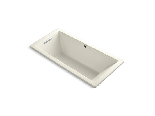 KOHLER K-1821-W1-96 Underscore 66" X 32" Drop-In Bath With Bask Heated Surface In Biscuit