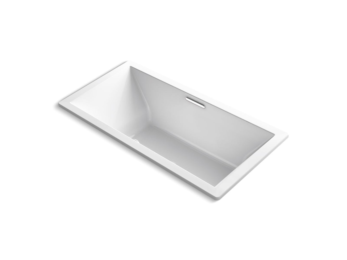 KOHLER K-1834-W1-0 Underscore 72" x 36" drop-in bath with Bask heated surface - White
