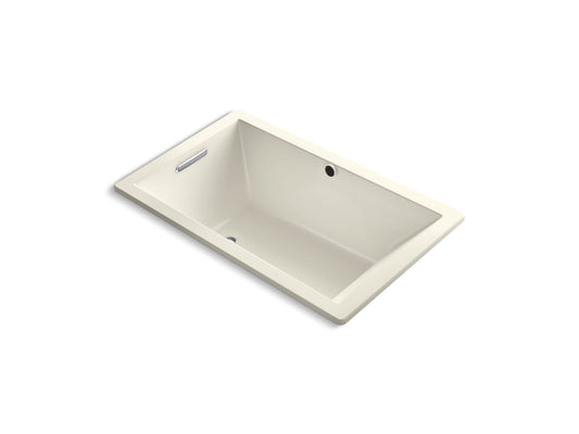 KOHLER K-1848-W1-96 Underscore 60" X 36" Drop-In Bath With Bask Heated Surface In Biscuit