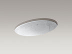 KOHLER K-14273-SMC-0 Empress Bouquet Vintage 24" Oval Undermount Bathroom Sink - Empress Bouquet