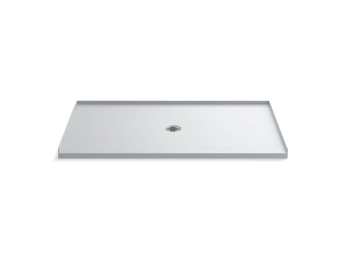 KOHLER K-1938-0 Ballast 66" X 36" Alcove Shower Base, Center Drain - White