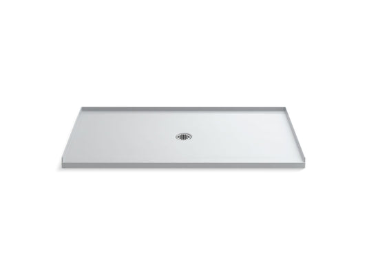 KOHLER K-1938-0 Ballast 66" x 36" alcove shower base, center drain - White