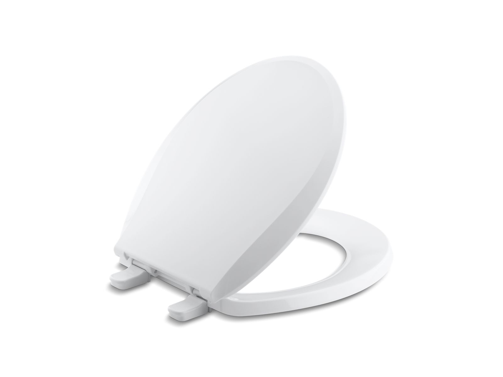 KOHLER K-7316-96 Cachet Quick-Release Round-Front Toilet Seat - Biscuit
