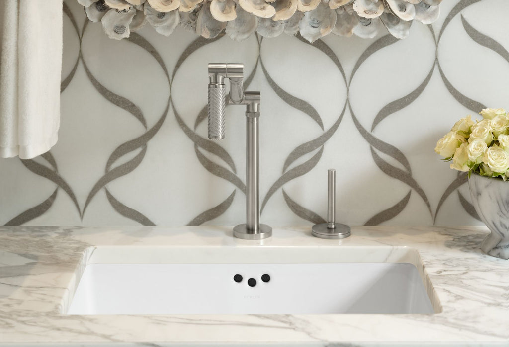 KOHLER K-2297-0 Kathryn 24" Rectangular Undermount Bathroom Sink - White