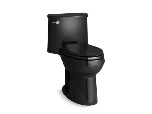 KOHLER K-3946-7 Adair One-Piece Elongated Toilet, 1.28 Gpf In Black Black