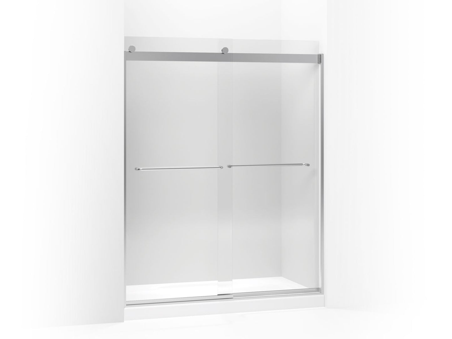 KOHLER K-706015-L-SH Levity 74" H Sliding Shower Door With 1/4"-Thick Glass In Bright Silver