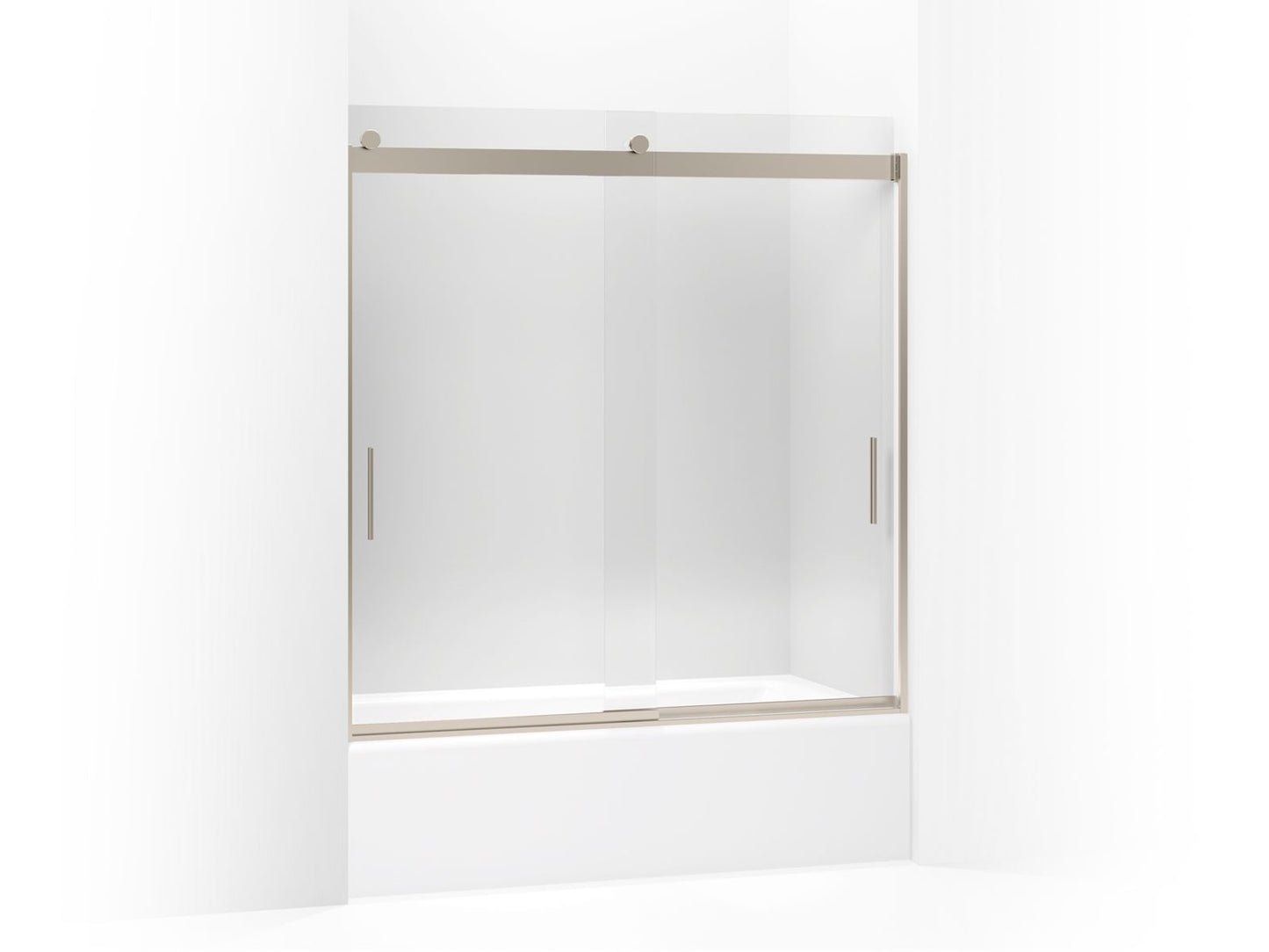 KOHLER K-706000-L-ABV Levity 62" H Sliding Bath Door With 1/4"-Thick Glass In Anodized Brushed Bronze