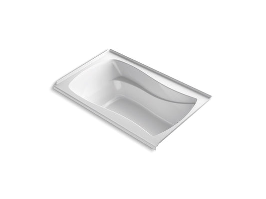 KOHLER K-1239-GHRW-0 Mariposa 60" X 36" Alcove Heated Bubblemassage Air Bath With Bask Heated Surface, Right Drain In White