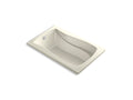 KOHLER K-1239-GH-96 Mariposa 60" X 36" Drop-In Heated Bubblemassage Air Bath In Biscuit