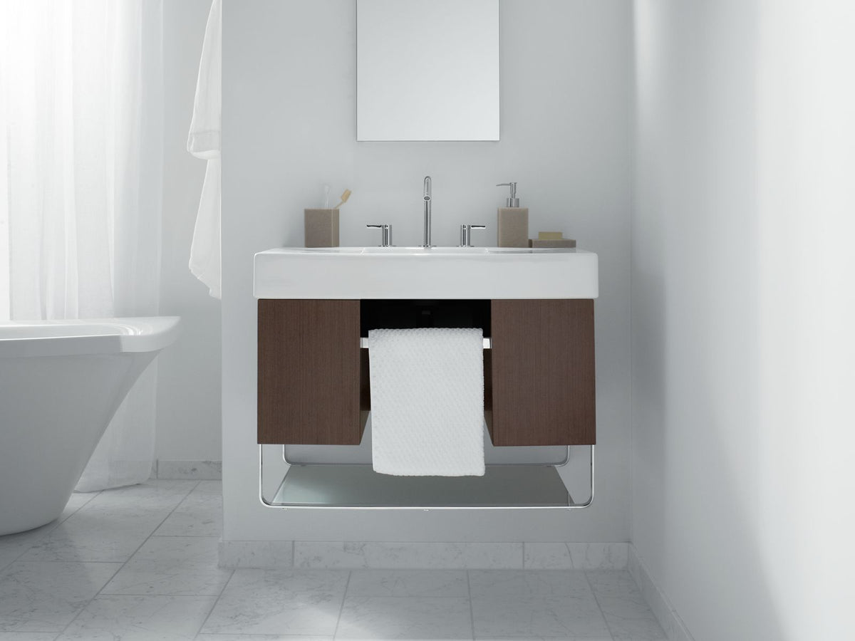 KOHLER K-2913-PG-SAA Catalan 15" W X 36-1/8" H Aluminum Single-Door Medicine Cabinet With 107 Degree Hinge - Satin Anodized Aluminum