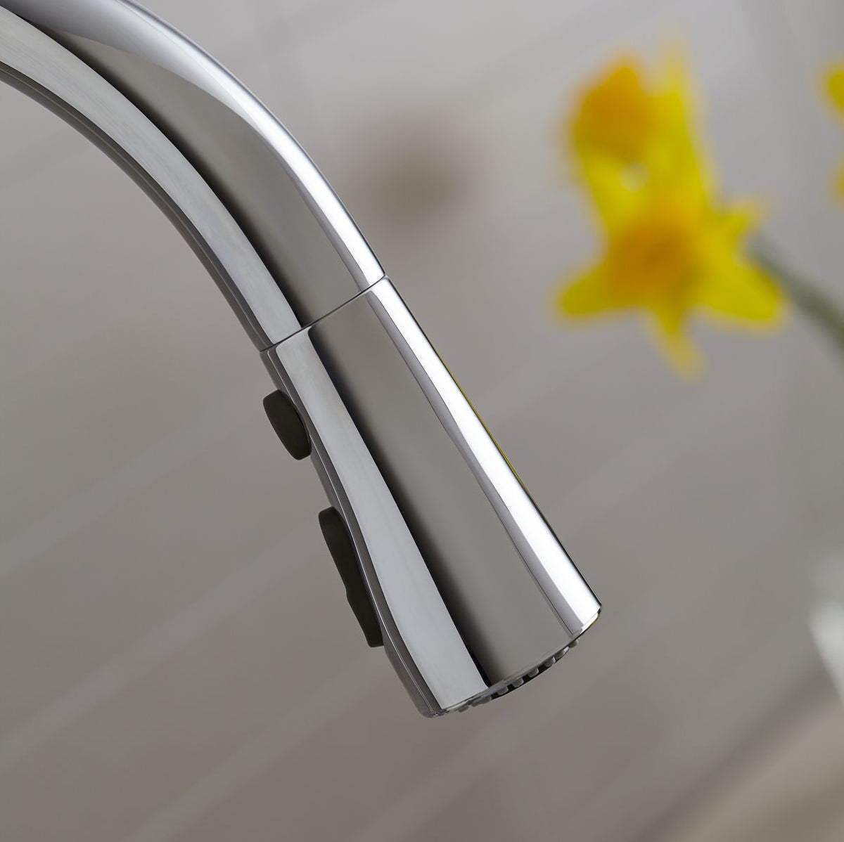 KOHLER K-597-VS Simplice Compact Pull-Down Kitchen Sink Faucet With Three-Function Sprayhead - Vibrant Stainless