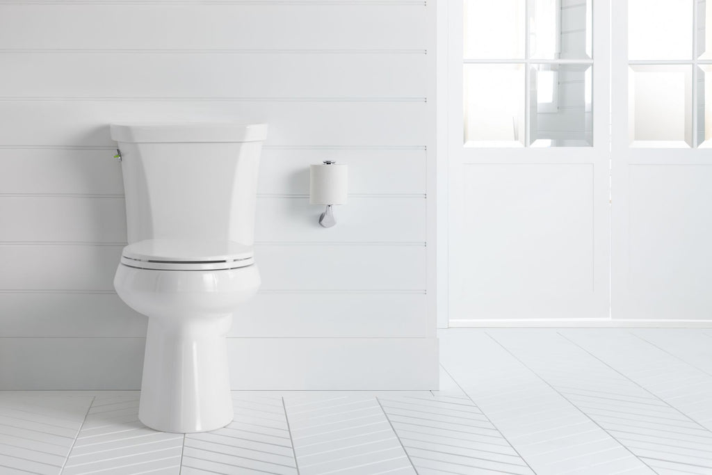 KOHLER K-3989-96 Highline Two-Piece Elongated Toilet, Dual-Flush - Biscuit