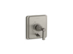 KOHLER K-T98757-4A-BN Pinstripe Rite-Temp Valve Trim With Push-Button Diverter And Lever Handle - Vibrant Brushed Nickel